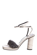 Versace White Leather Sandals SZ 36