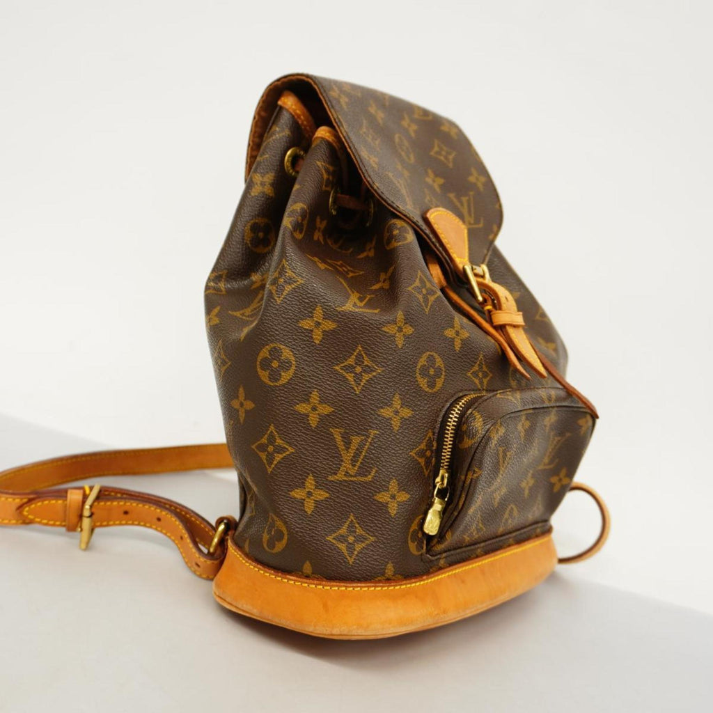 Louis Vuitton Montsouris Mm  Canvas Backpack Bag ()