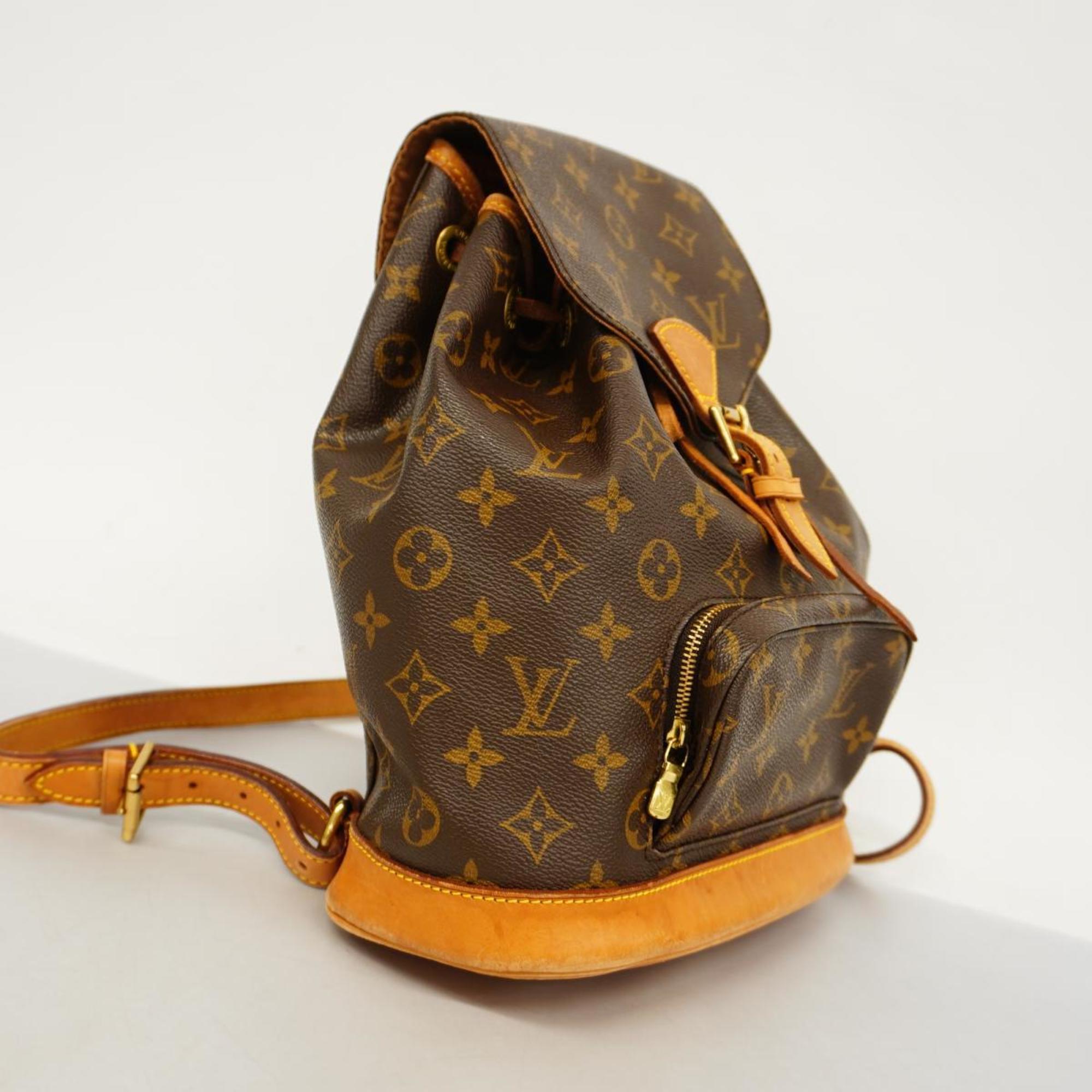 Louis Vuitton Montsouris Mm  Canvas Backpack Bag ()