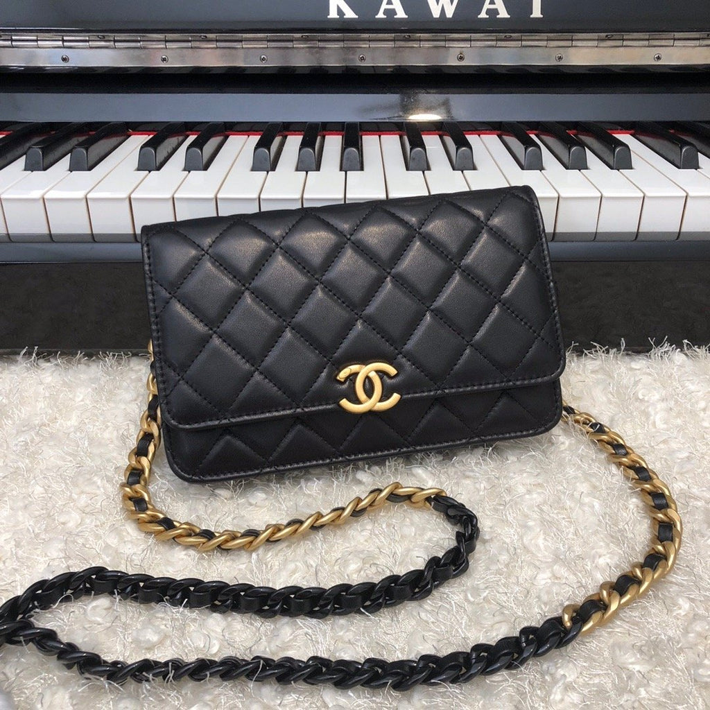CHLOriginal Small Classic GlamIap Bag Gold Hardware Black For Women Handbags, Shoulder Bags 7.5in/19cm AP33814
