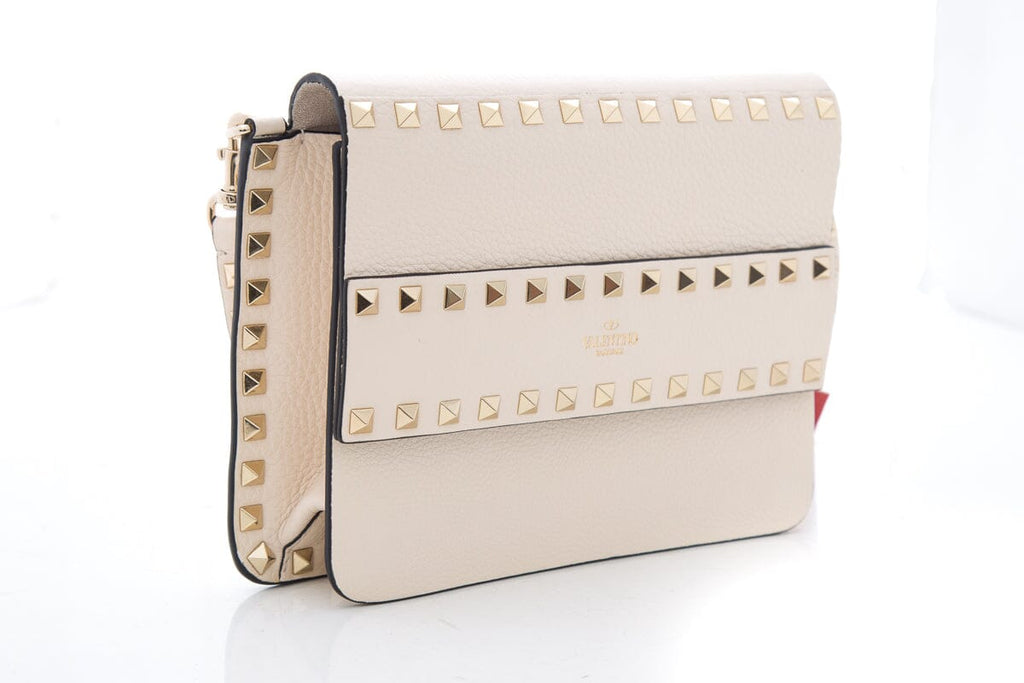 Valentino Cream Rockstud Flap Cross-Body NWT