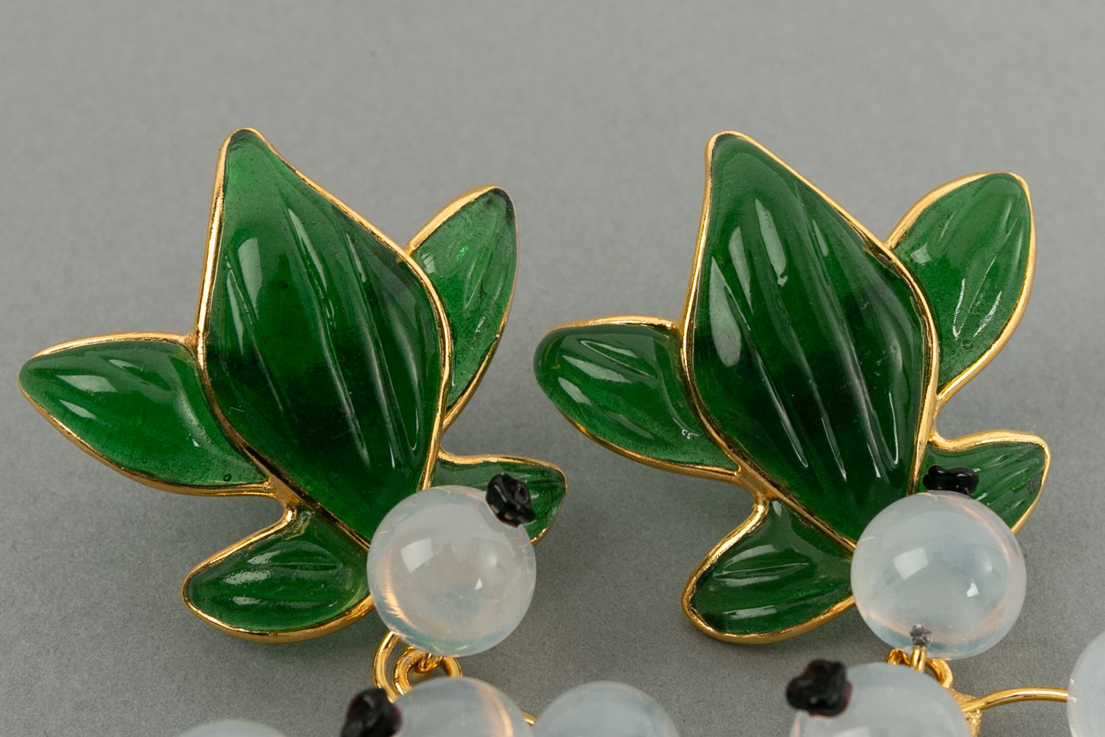 Boucles d'oreilles en pÃƒÆ’Ã‚Â¢te de verre Augustine