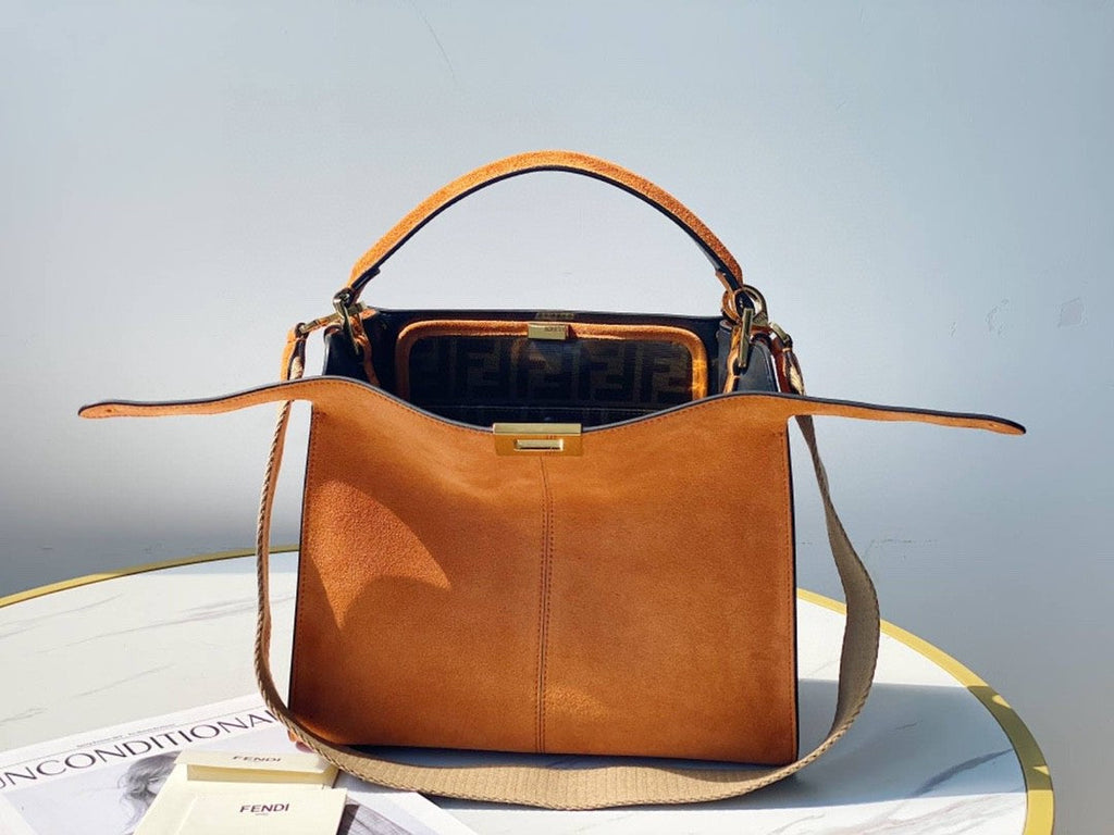 FI GlamI X-Lite Tote MeGLAMIum Brown Bag For Woman 30cm/12in