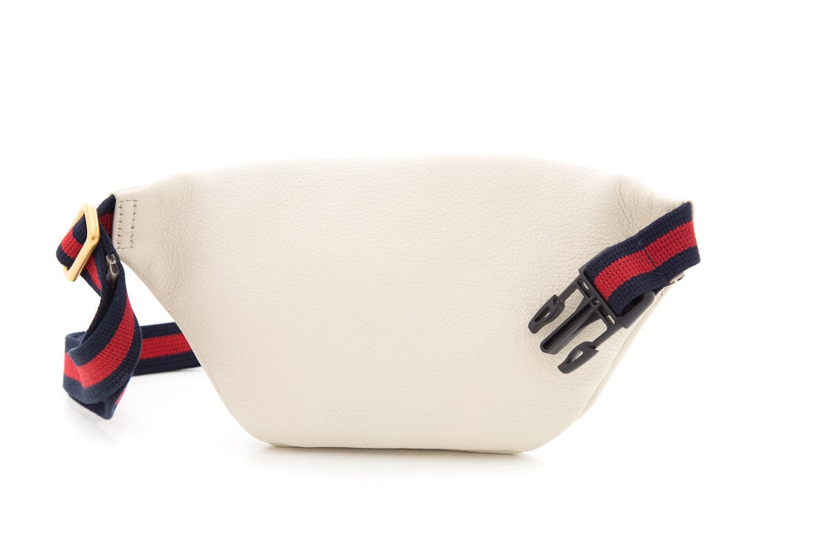 Gucci Vintage Logo Ivory Leather Belt Bag