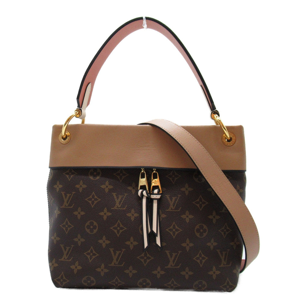 Louis Vuitton Louis Vuitton Tuil Reeves Shoulder Bag PVC Coated Canvas Leather Monogram  Brown Seasame/Pesh/Creme M44272