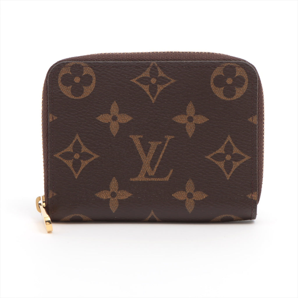 Louis Vuitton Monogram Zippy Coin Pass M60067 Brown Coin Case