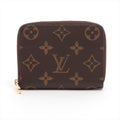 Louis Vuitton Monogram Zippy Coin Pass M60067 Brown Coin Case