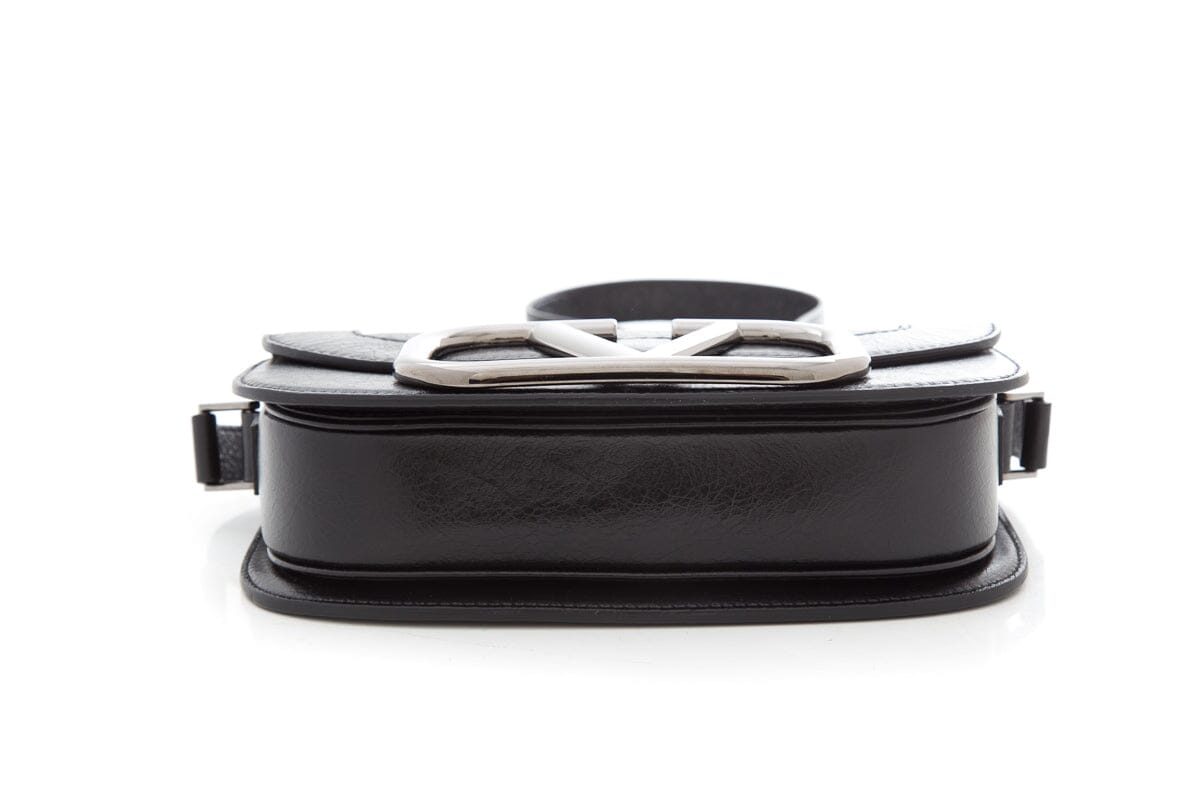 Valentino Black SuperVee Leather Handbag
