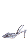 Rene Caovilla Silver Slingbacks SZ 37