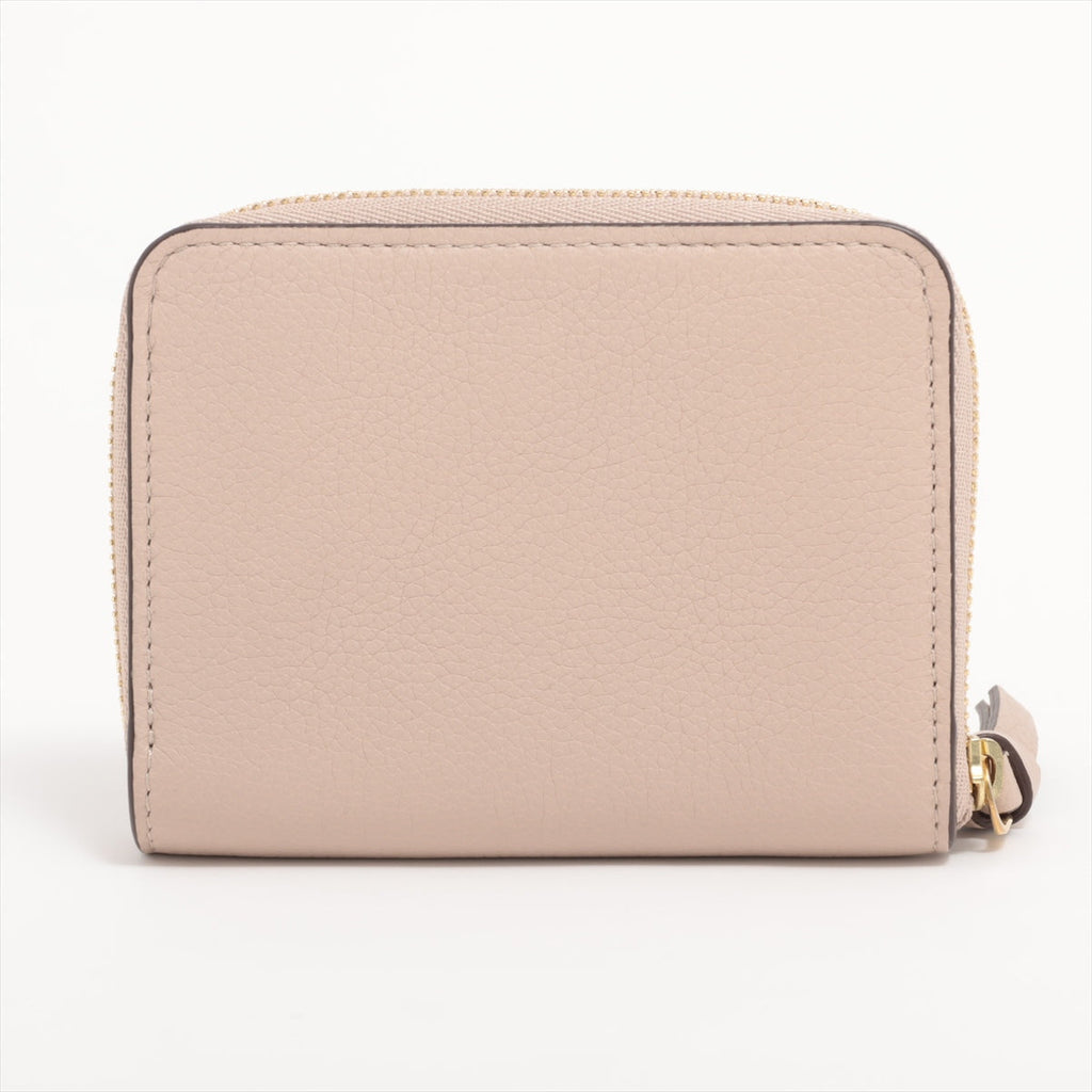 Louis Vuitton LV logo Zippyr Coin Pass M80100 Beige Coin Case