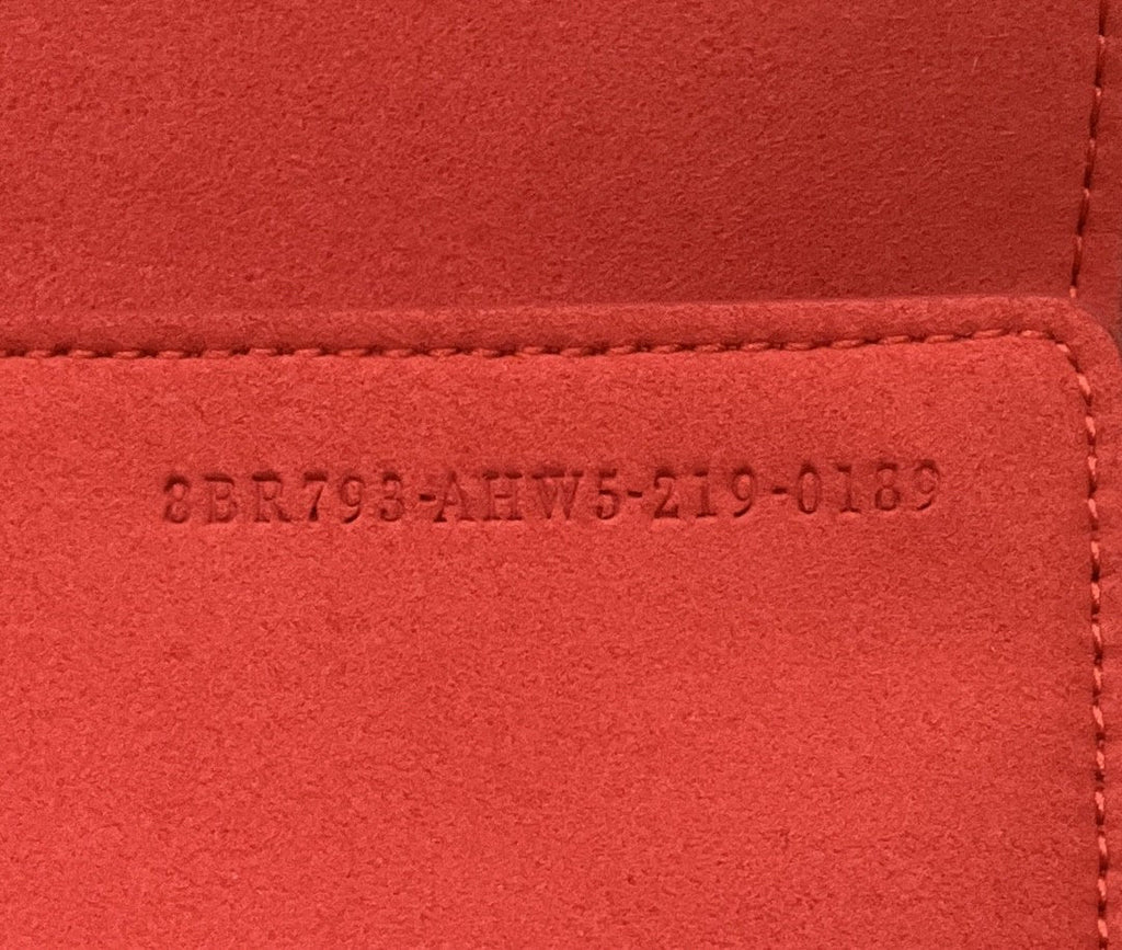 FI Baguette Chain MiGLAMI Red FF Fabric Bag For Woman 14.5cm/6in 8BR793AHW5F1F2I