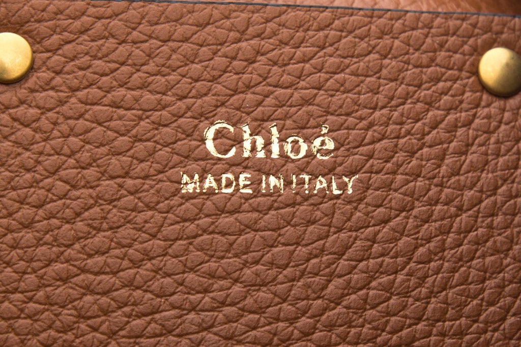 Chloe Brown Suede Marcie Tote Bag