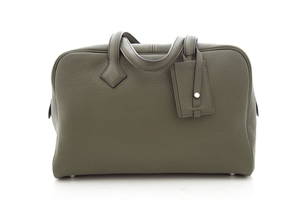 HermÃƒÆ’Ã‚Â¨s Green Victoria II Travel Handbag