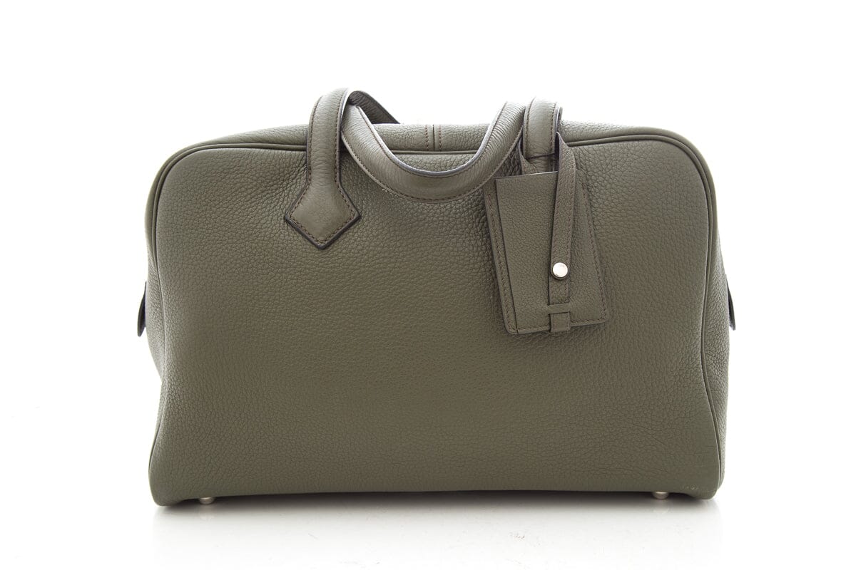 HermÃƒÆ’Ã‚Â¨s Green Victoria II Travel Handbag