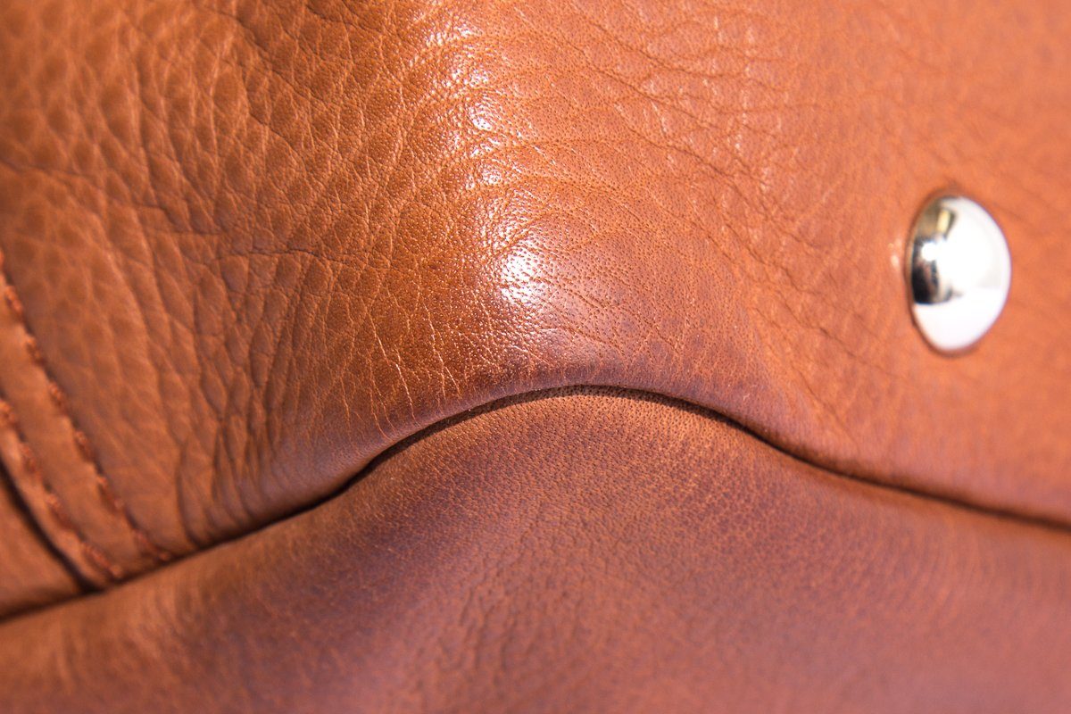 Yves Saint Laurent Brown Leather Lover Handle Bag