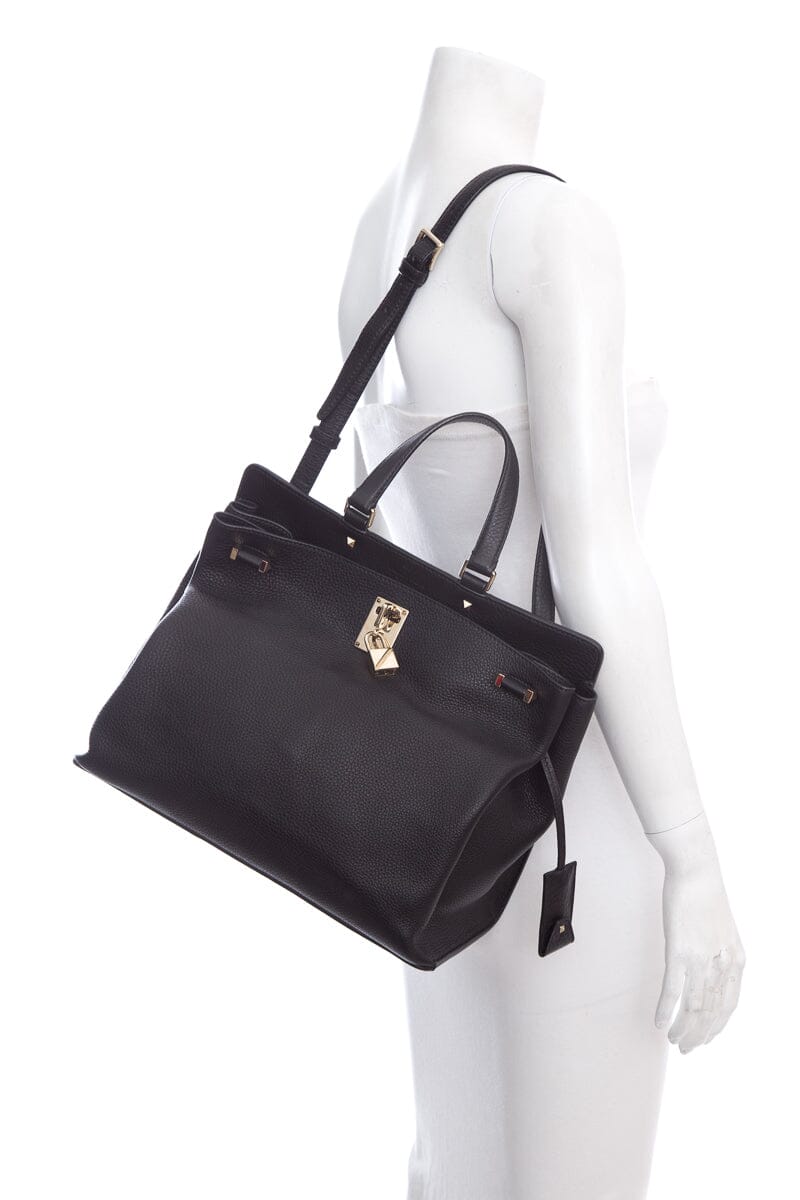 Valentino Black Joylock Handbag