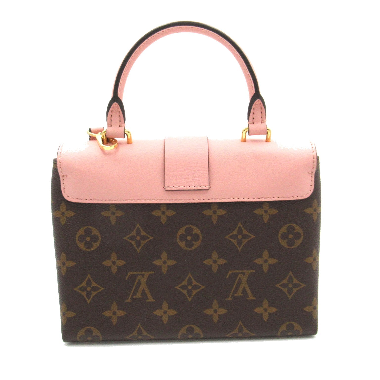 Louis Vuitton LOUIS VUITTON Locky BB Shoulder Bag PVC Coated Canvas Monogram  Brown/Pink M44080