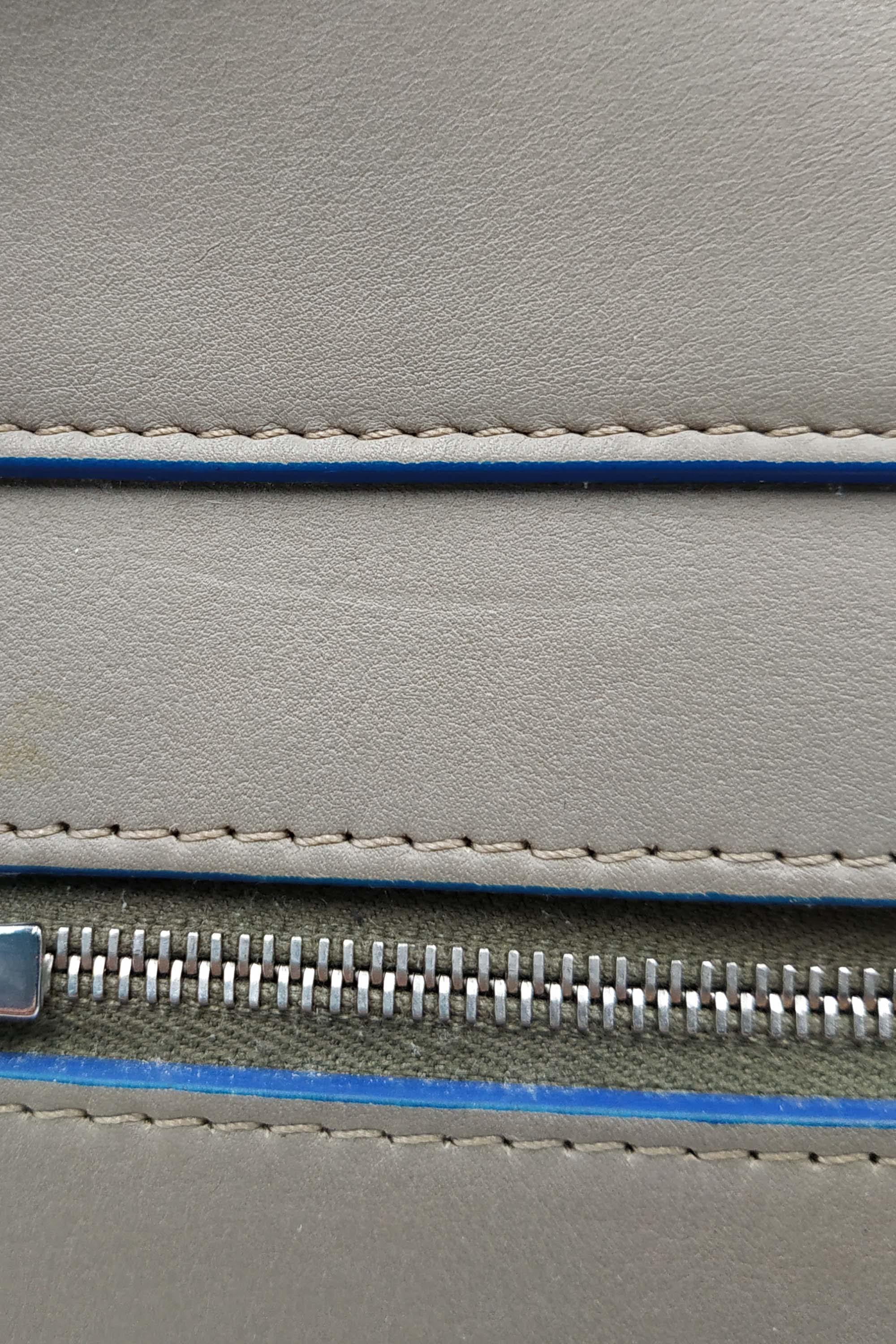 Diamond Envelope Shoulder Bag Beige Blue