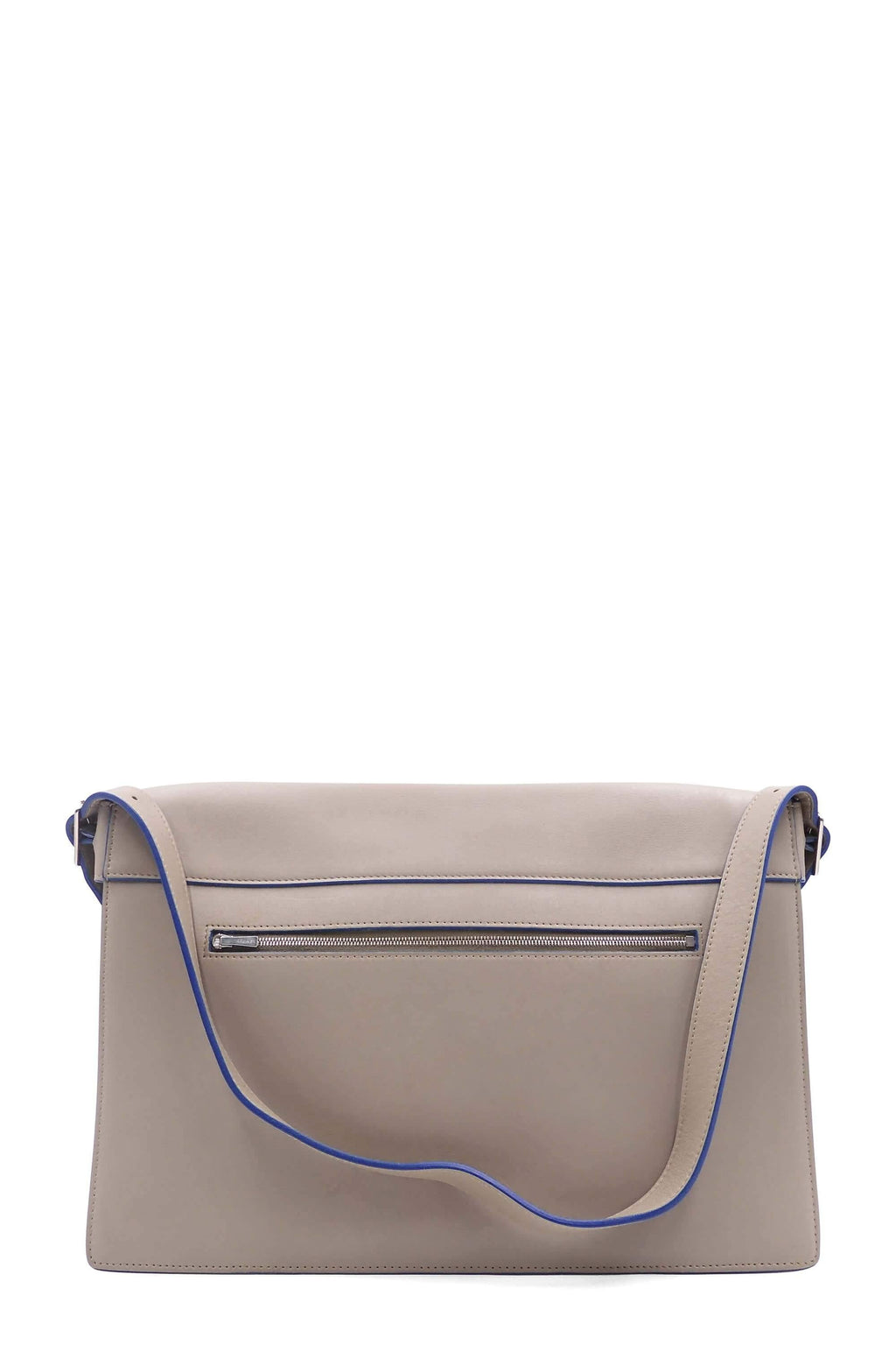 Diamond Envelope Shoulder Bag Beige Blue
