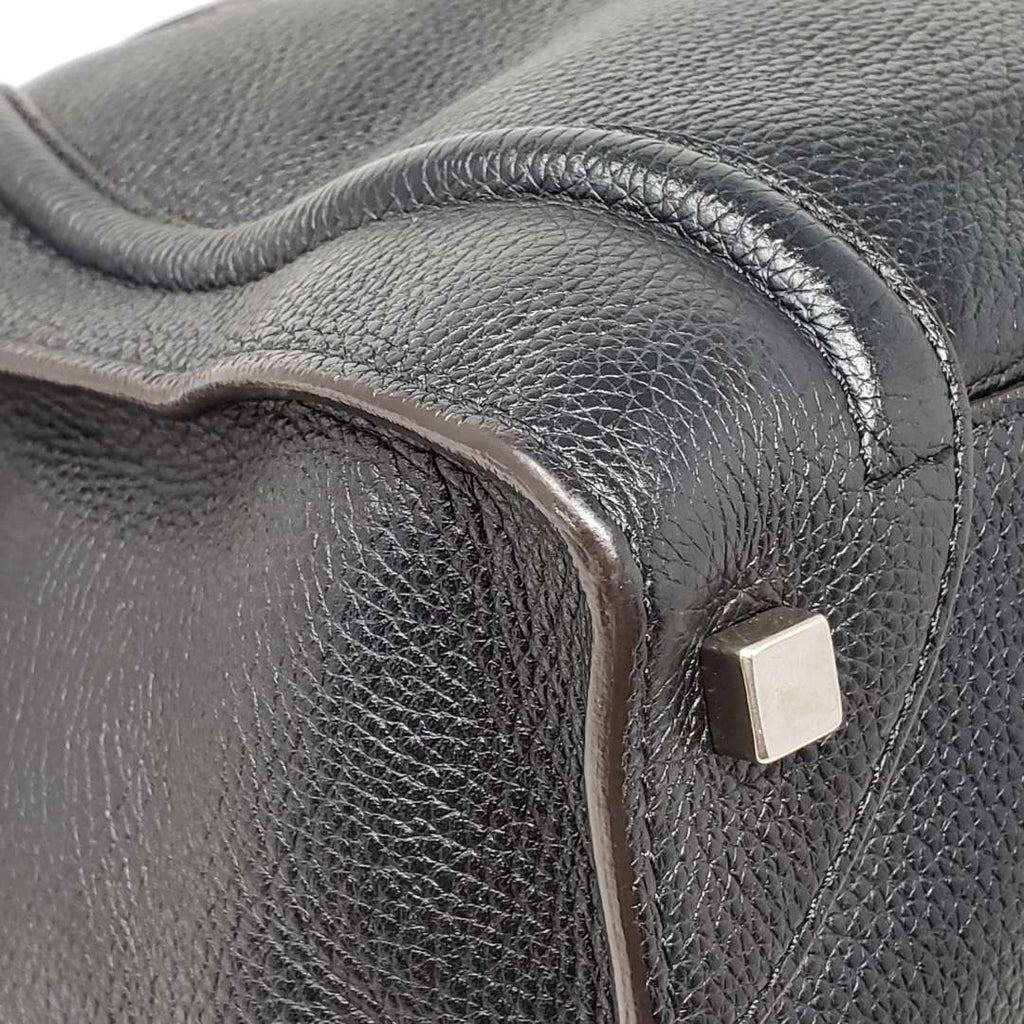 Celine Luggage Micro Black Leather Hand Bag