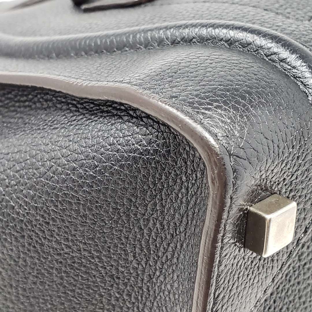 Celine Luggage Micro Black Leather Hand Bag