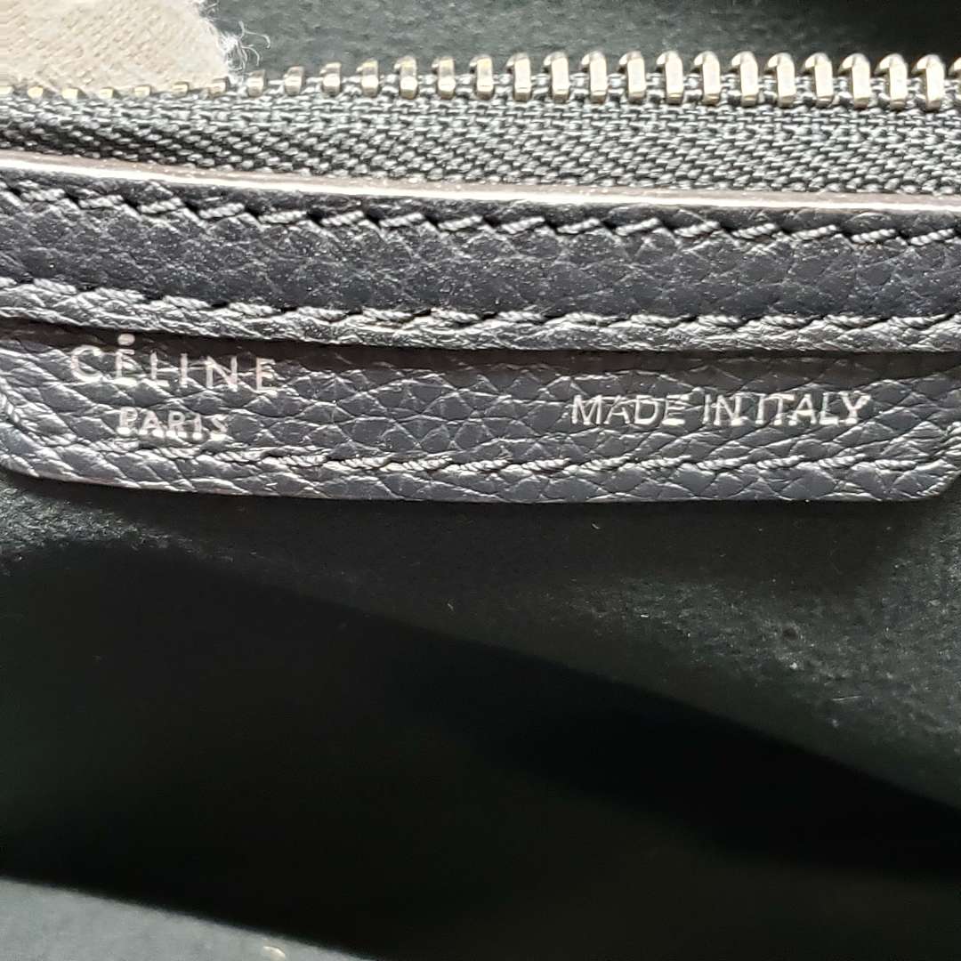 Celine Luggage Micro Black Leather Hand Bag