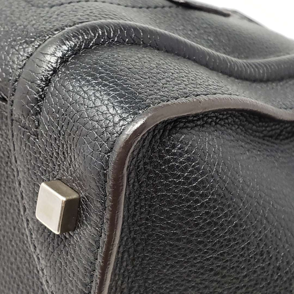 Celine Luggage Micro Black Leather Hand Bag