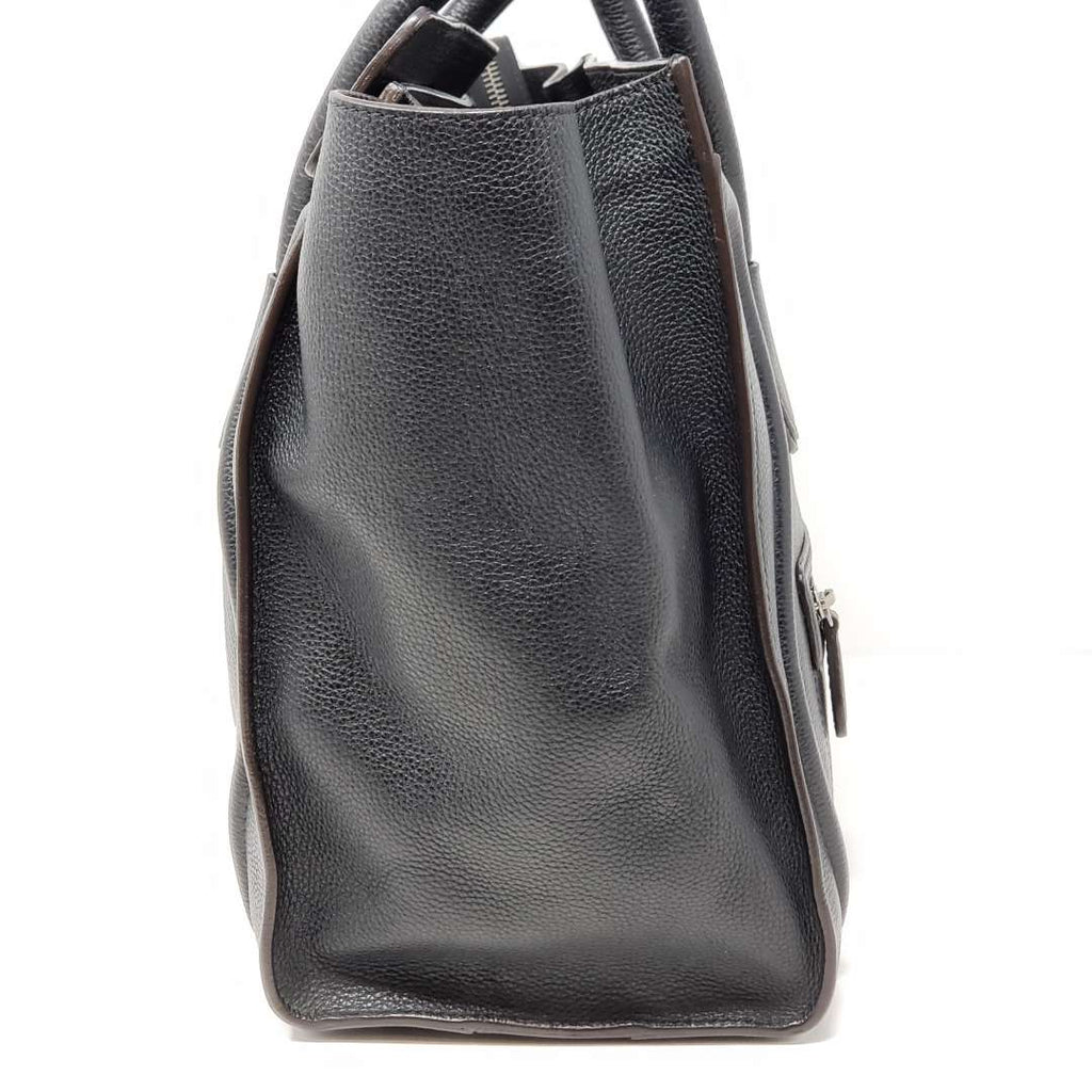 Celine Luggage Micro Black Leather Hand Bag
