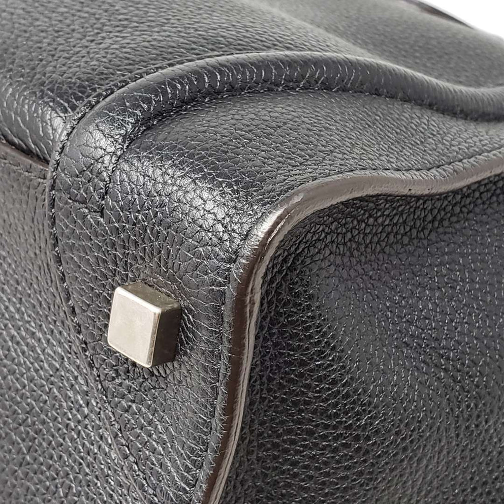 Celine Luggage Micro Black Leather Hand Bag