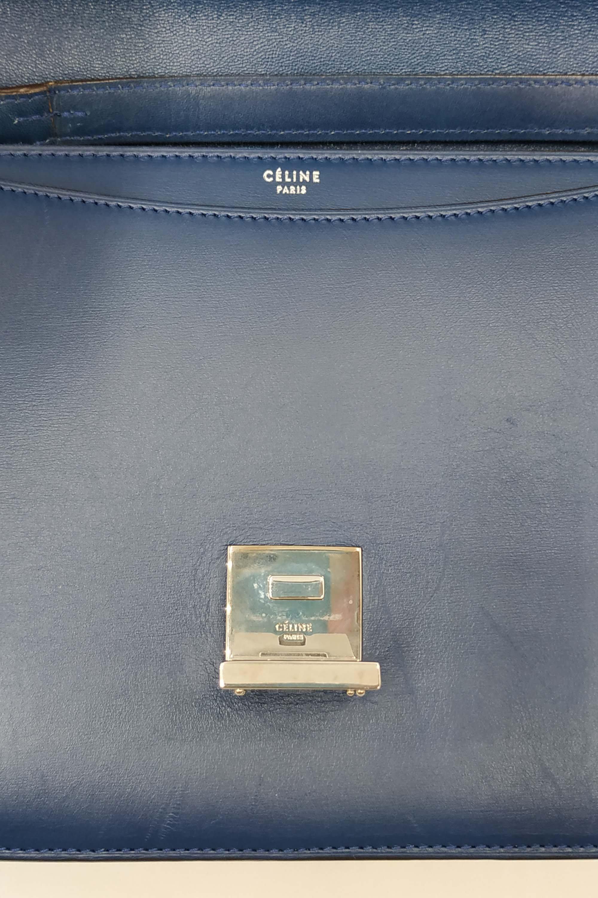 Medium Python Case Bag Ocean Blue
