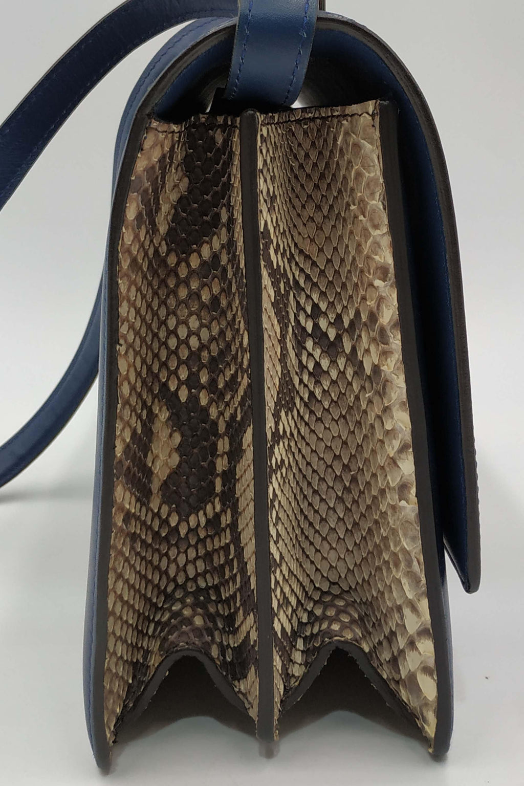 Medium Python Case Bag Ocean Blue