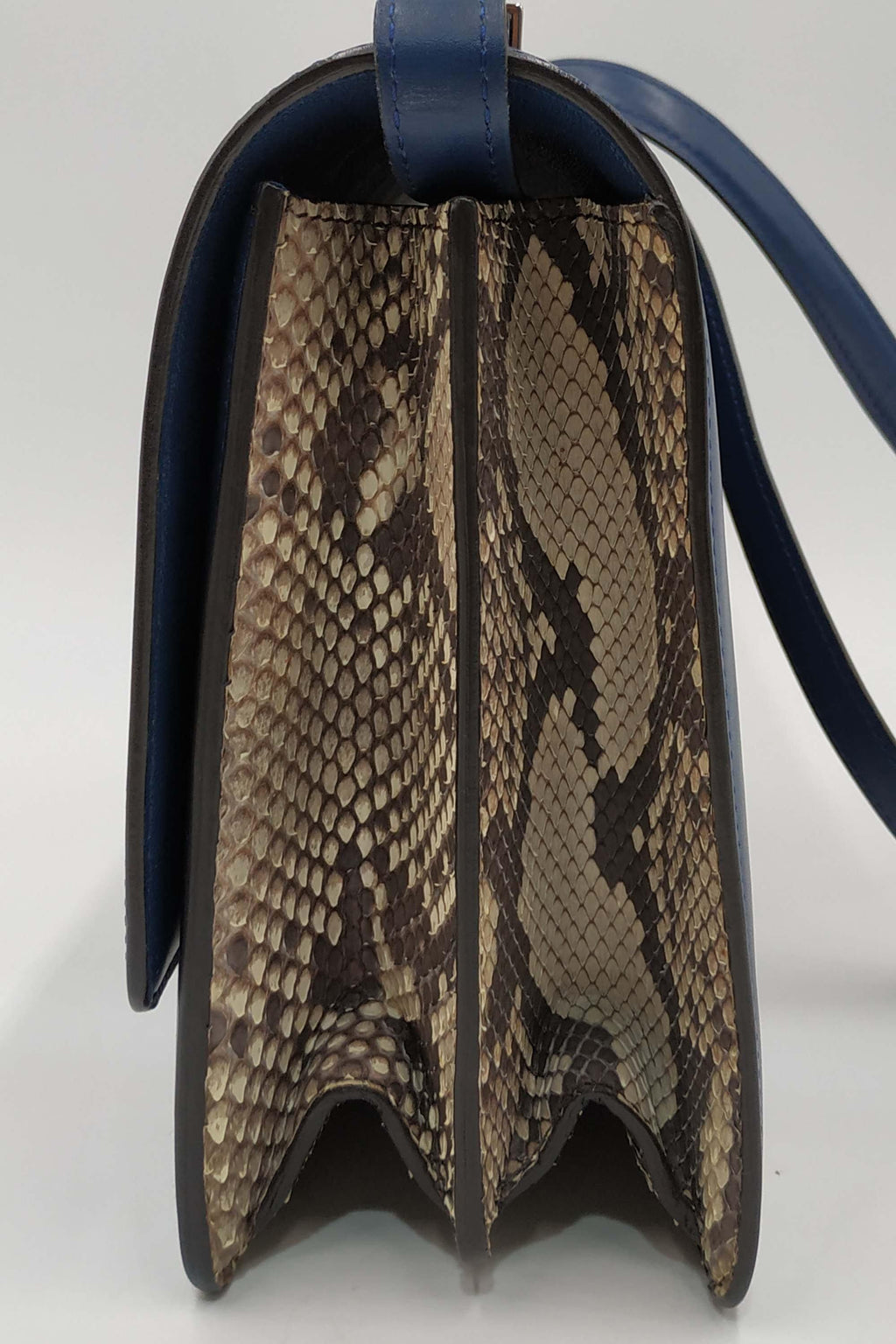 Medium Python Case Bag Ocean Blue