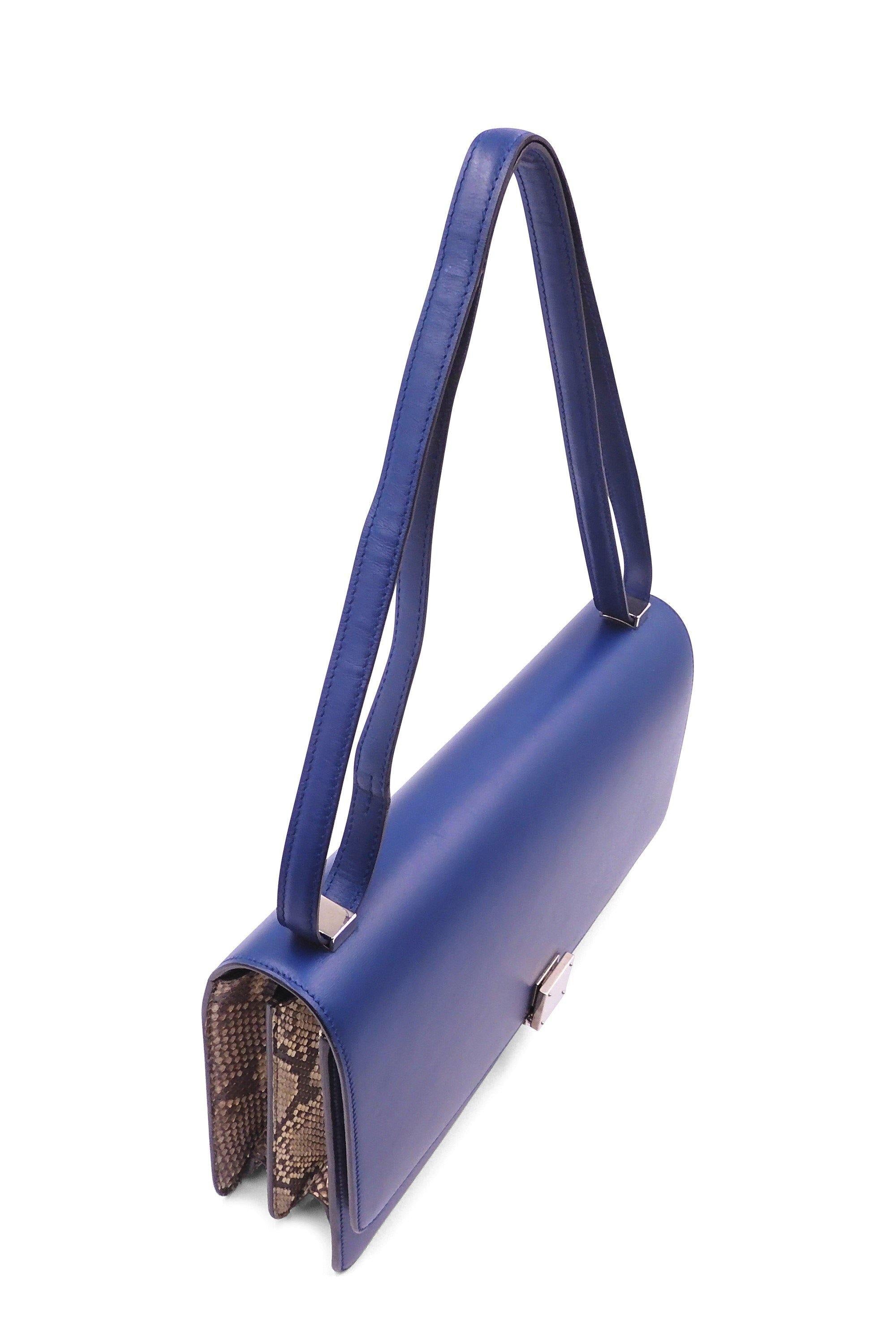 Medium Python Case Bag Ocean Blue
