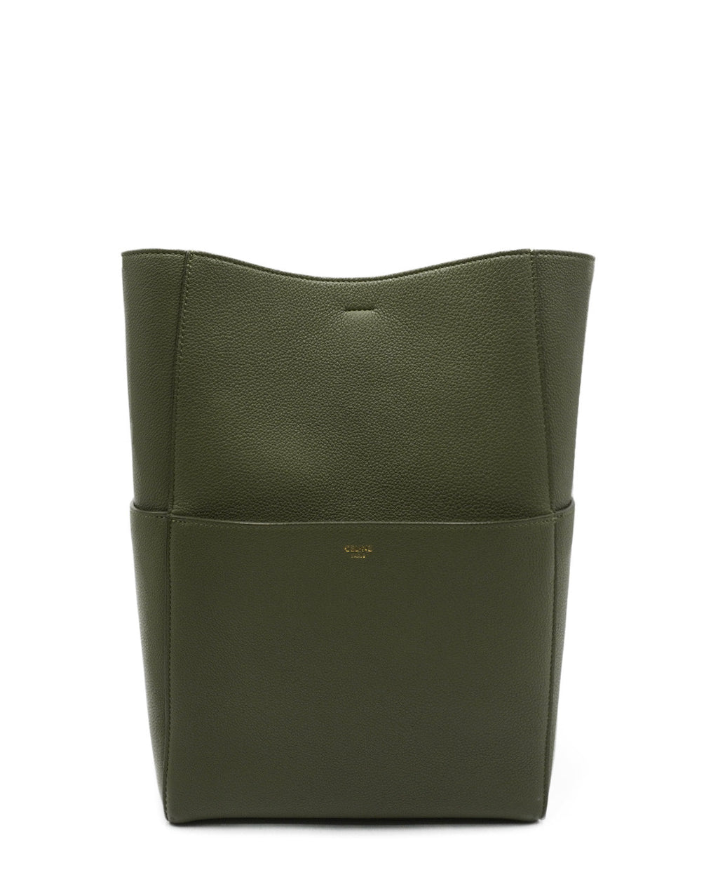 Medium Seau Sangle Bucket Bag Green Khaki