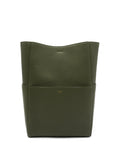 Medium Seau Sangle Bucket Bag Green Khaki