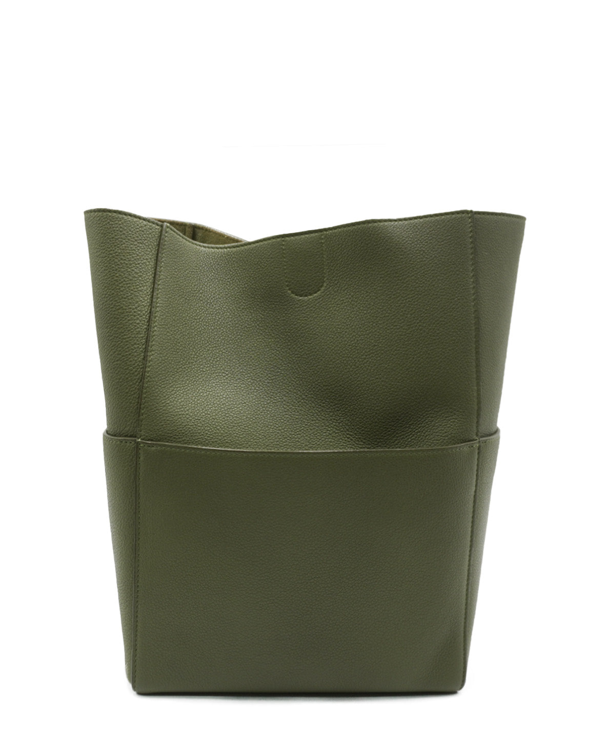 Medium Seau Sangle Bucket Bag Green Khaki