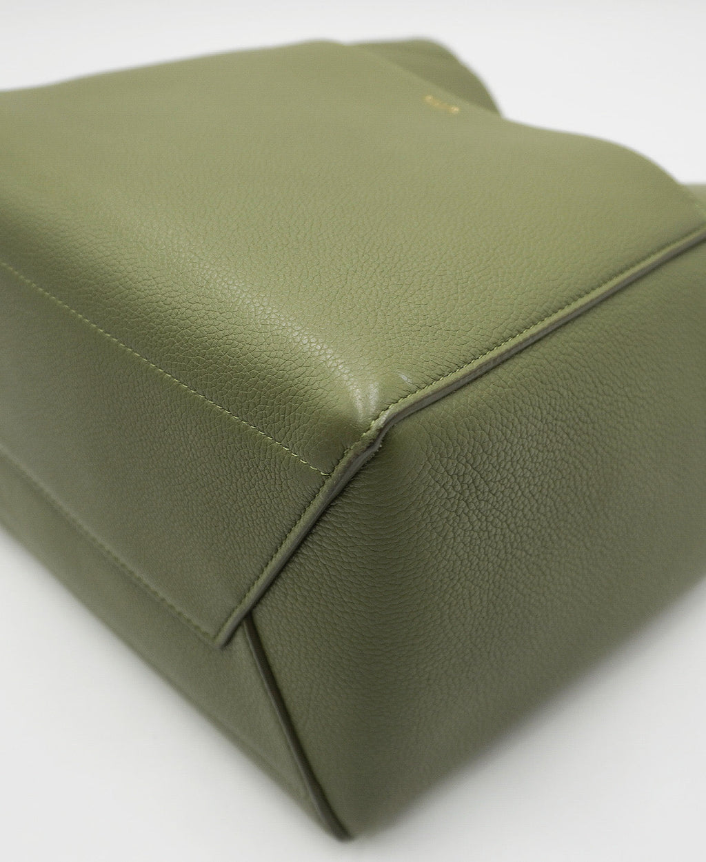 Medium Seau Sangle Bucket Bag Green Khaki
