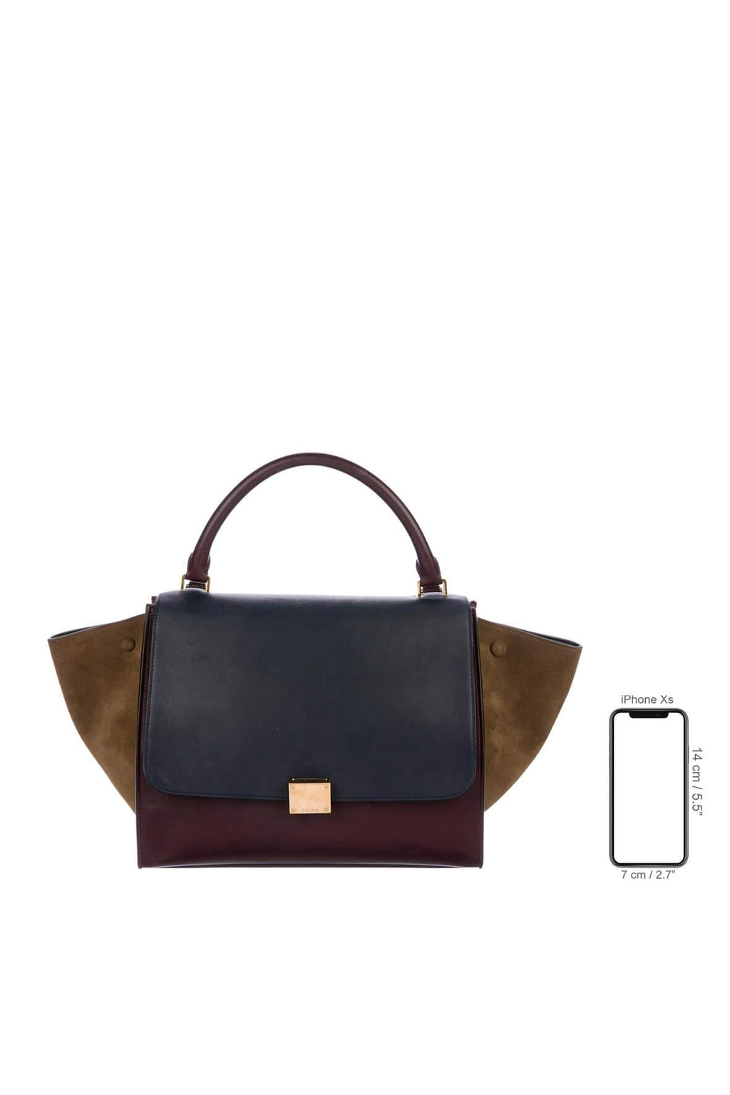 Trapeze Medium Tricolour Burgundy