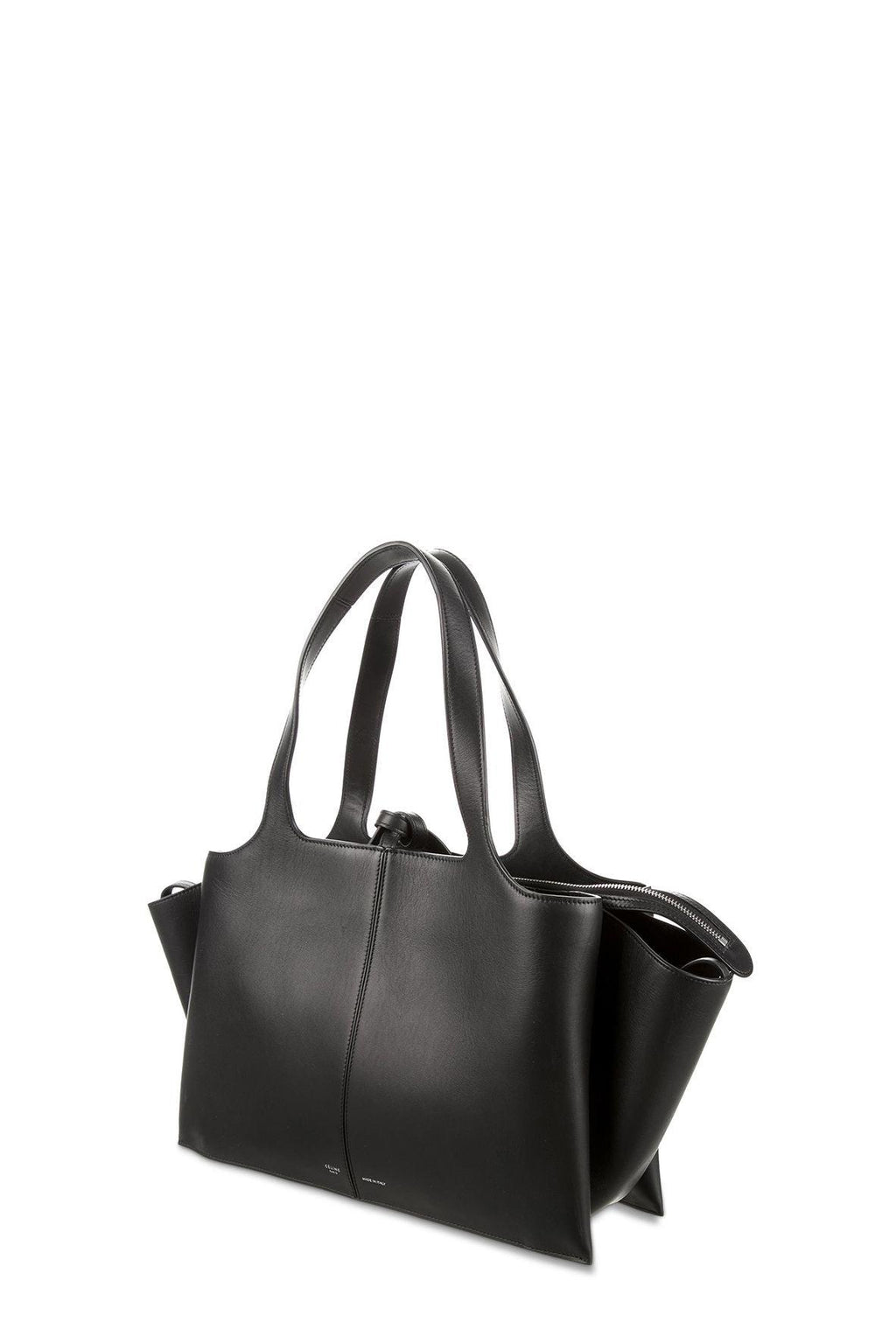 Medium Trifold Black in Smooth Leather