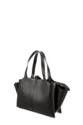 Medium Trifold Black in Smooth Leather