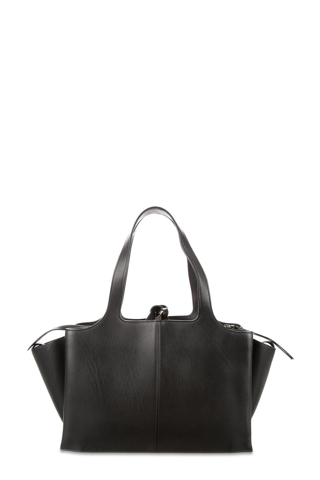 Medium Trifold Black in Smooth Leather