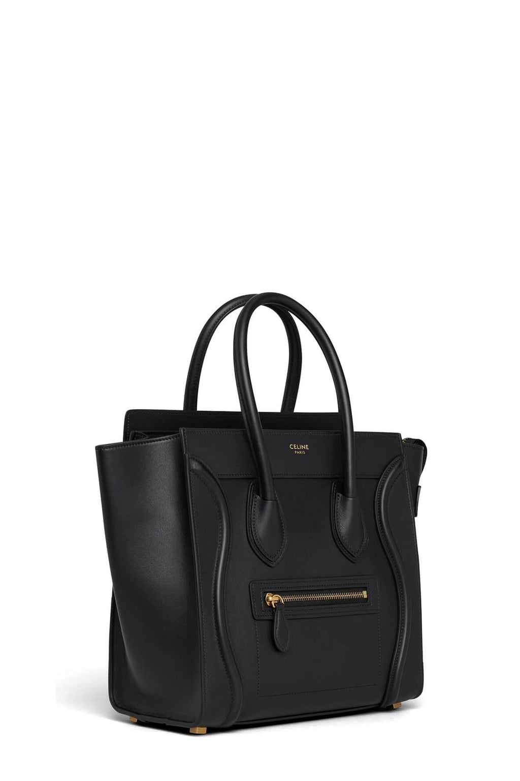 Micro Luggage Black Smooth Calfskin