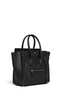 Micro Luggage Black Smooth Calfskin