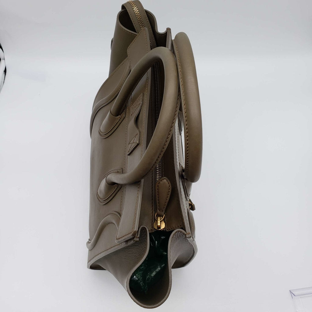 CELINE Micro Luggage Calfskin Hand Bag