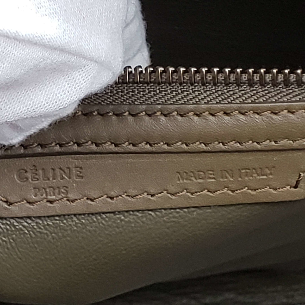 CELINE Micro Luggage Calfskin Hand Bag