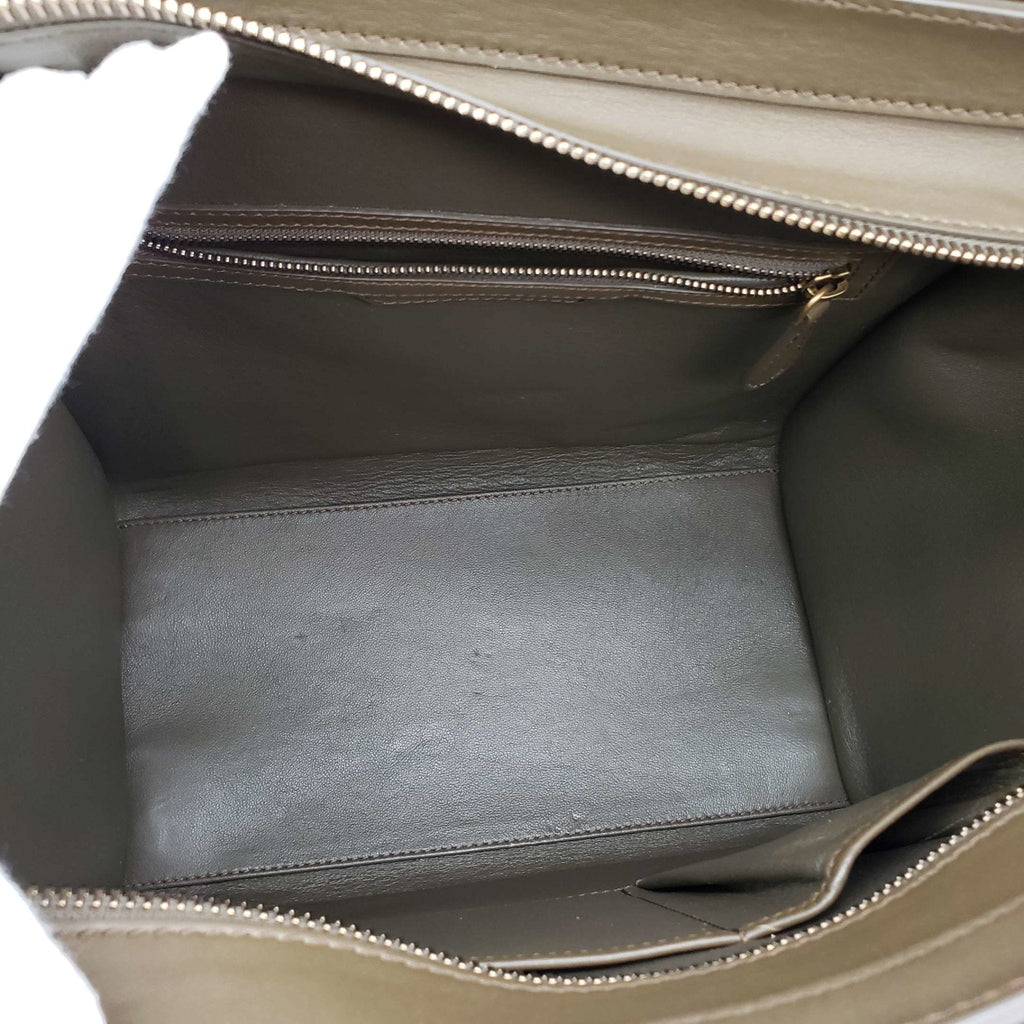 CELINE Micro Luggage Calfskin Hand Bag