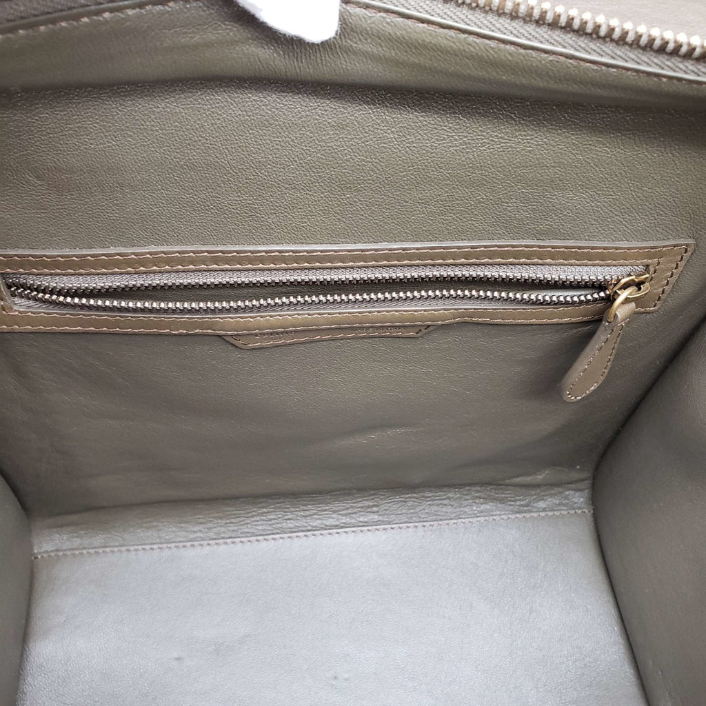 CELINE Micro Luggage Calfskin Hand Bag