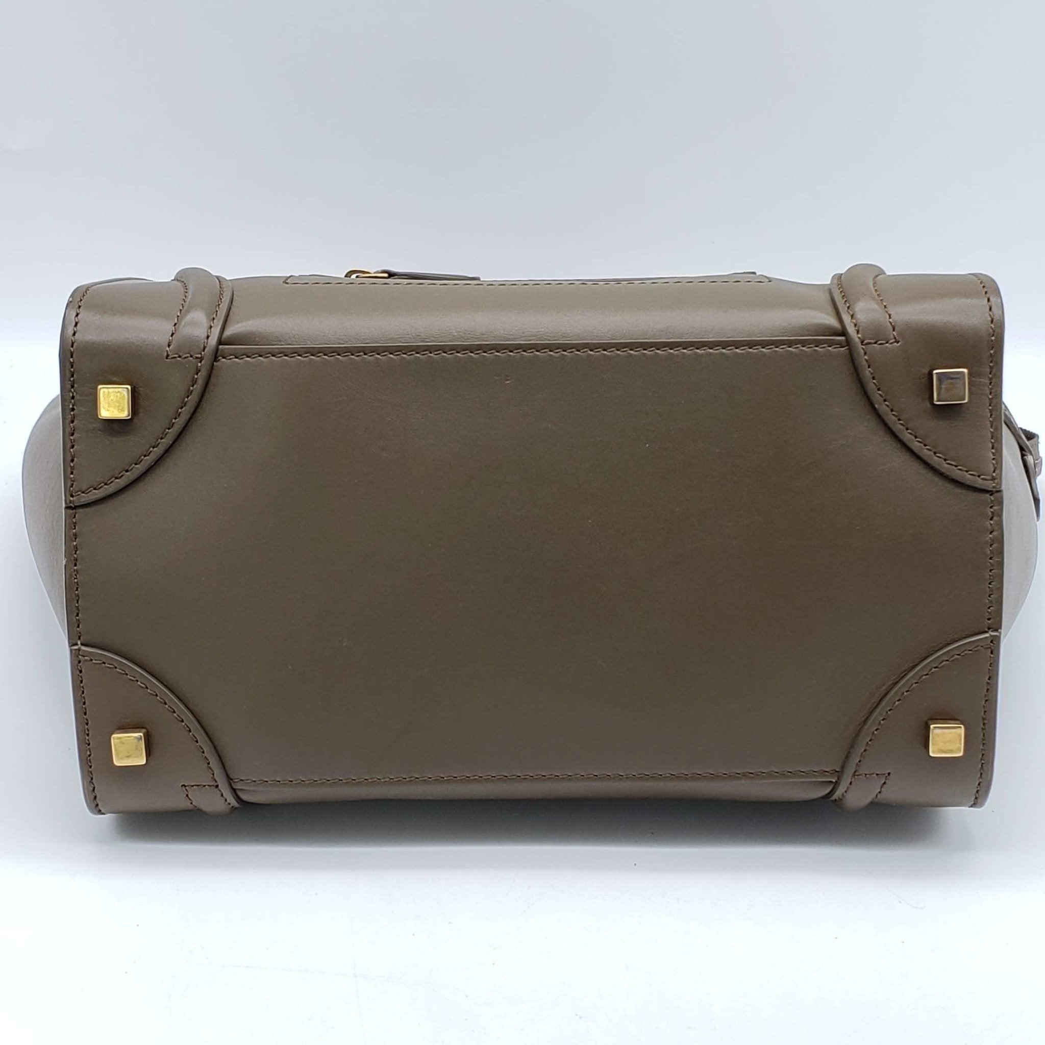 CELINE Micro Luggage Calfskin Hand Bag
