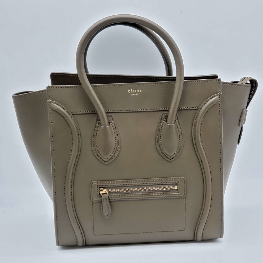 CELINE Micro Luggage Calfskin Hand Bag