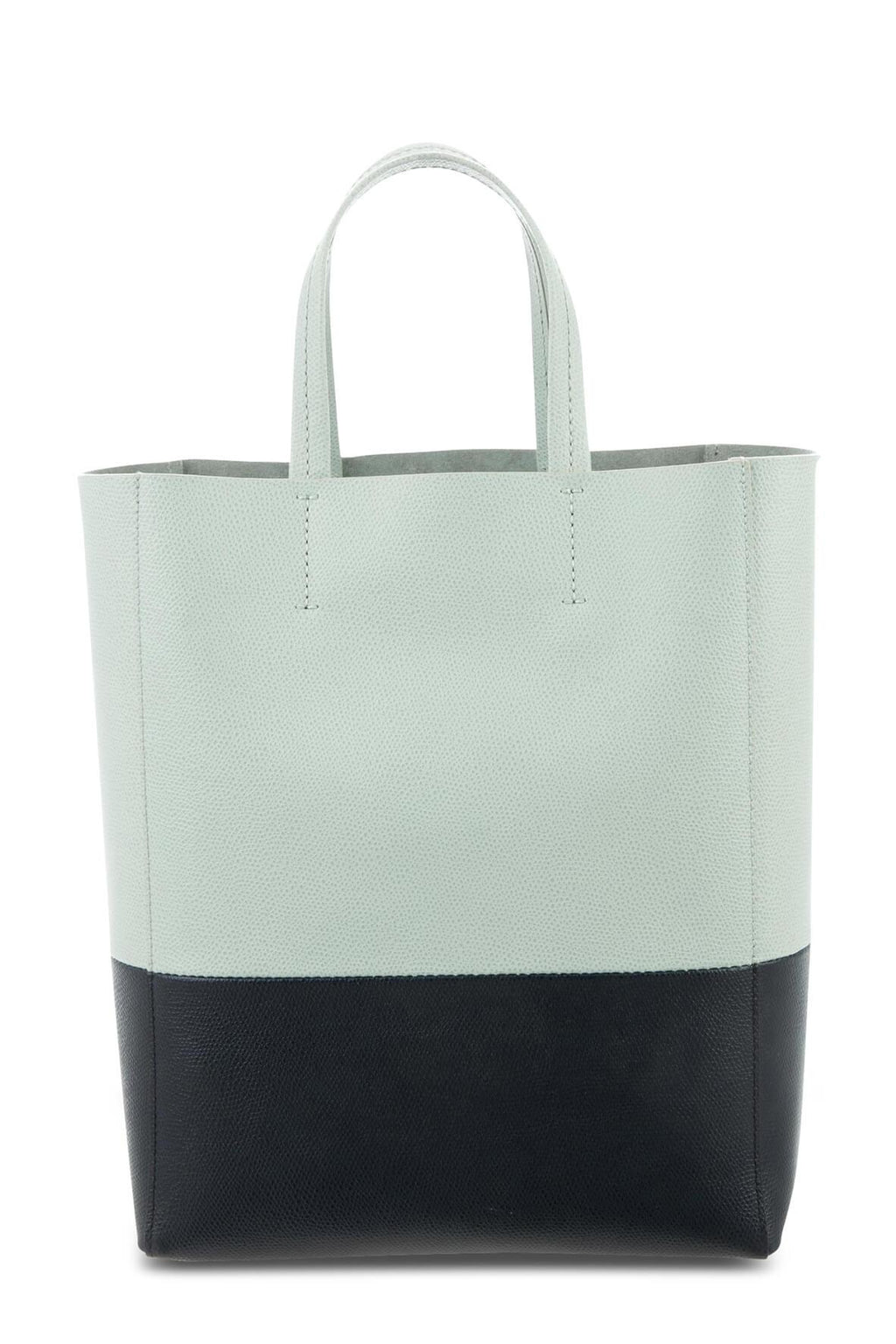 Small Vertical Cabas Tote Mint Evergreen